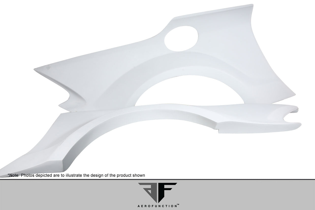2003-2012 Mercedes SL Class R230 AF-Signature 1 Series Wide Body Conversion Rear Fenders ( GFK ) - 2 Piece
